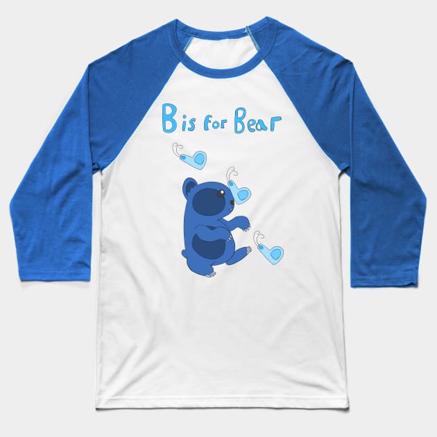 B is for Bear Baseball T-Shirt by Spectrumsketch